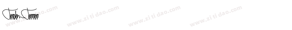 Tanda Tangan字体转换